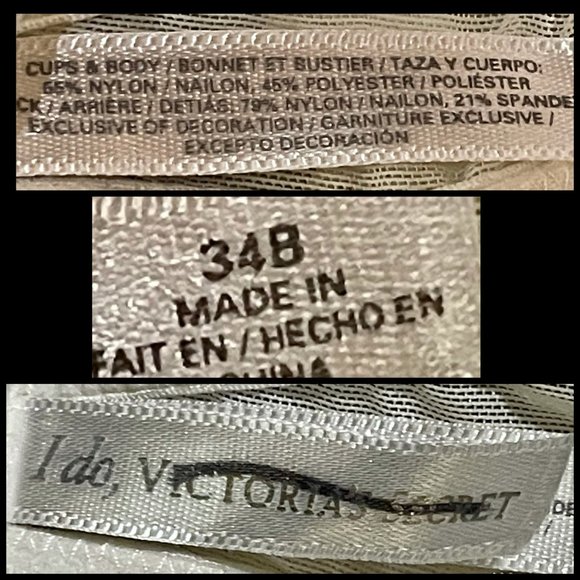 ▪️VICTORIA'S SECRET▪️'I Do' Eyelet Satin Lace Sheer Pin-Up Bridal Bustier Corset - Picture 9 of 10